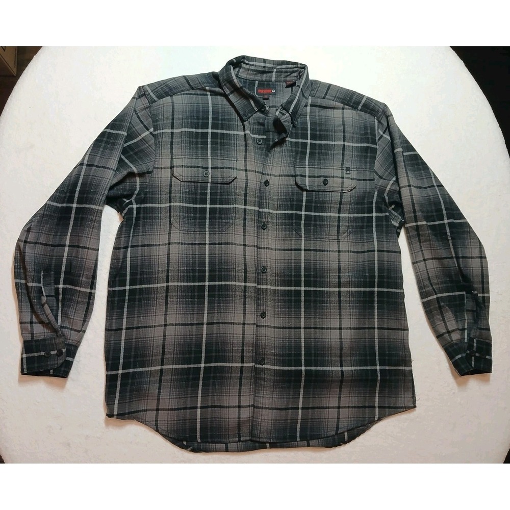 Wolverine Flannel‎ Shirt Mens XL Button Up Plaid Multicolor